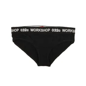 032C Black Classic Text Briefs