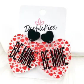 2 Be Mine Heart Dangle Earrings