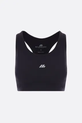 Activewear stretch jersey sports bra