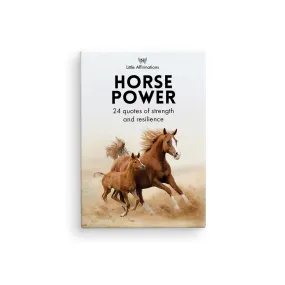 Affirmations 24 Horse Power Cards   stand