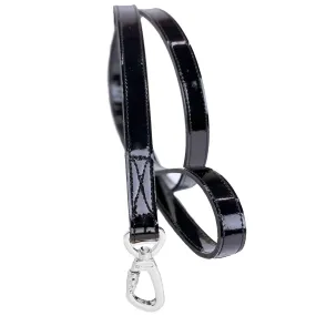 After Eight Dog Leash in Black Patent