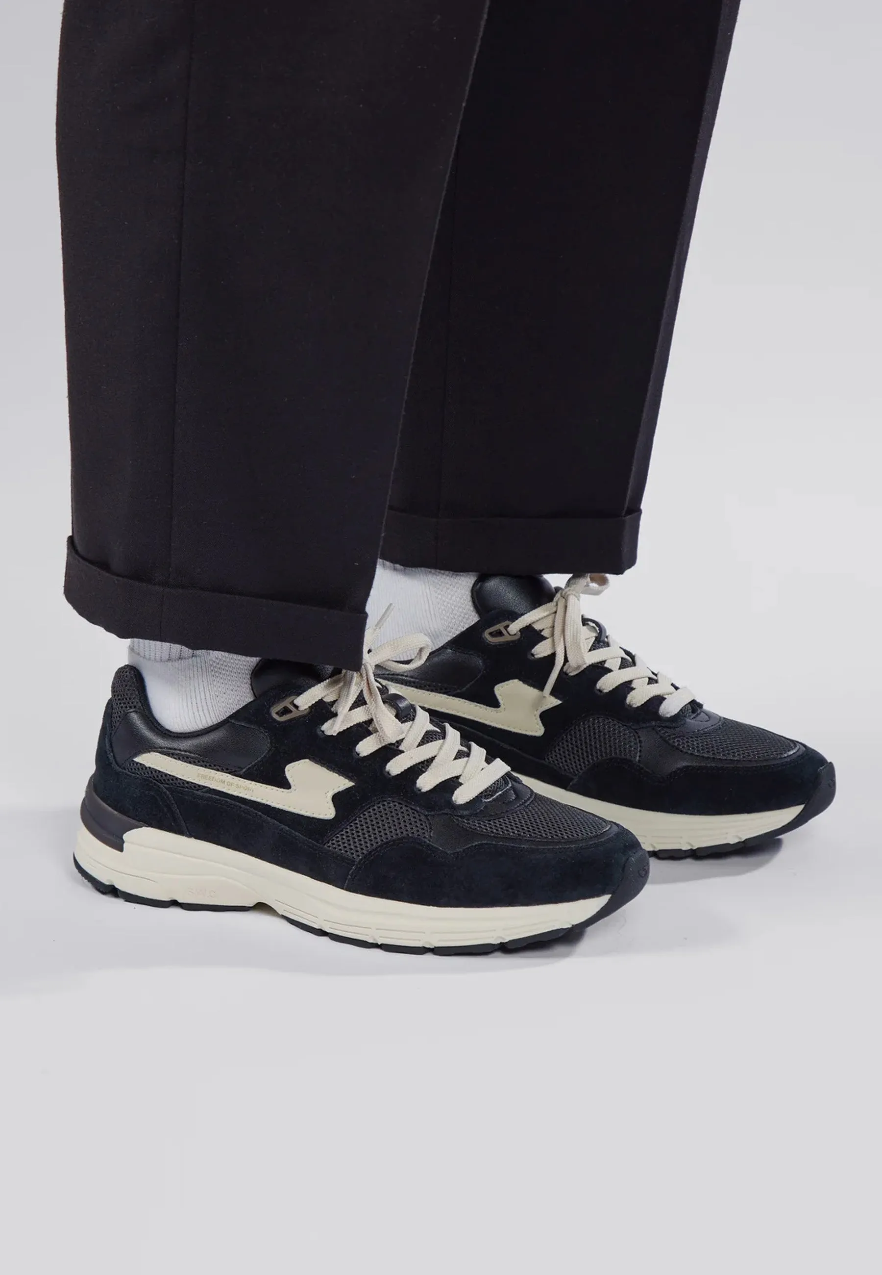 Amiel S-Strike Suede Mix - Black/Black