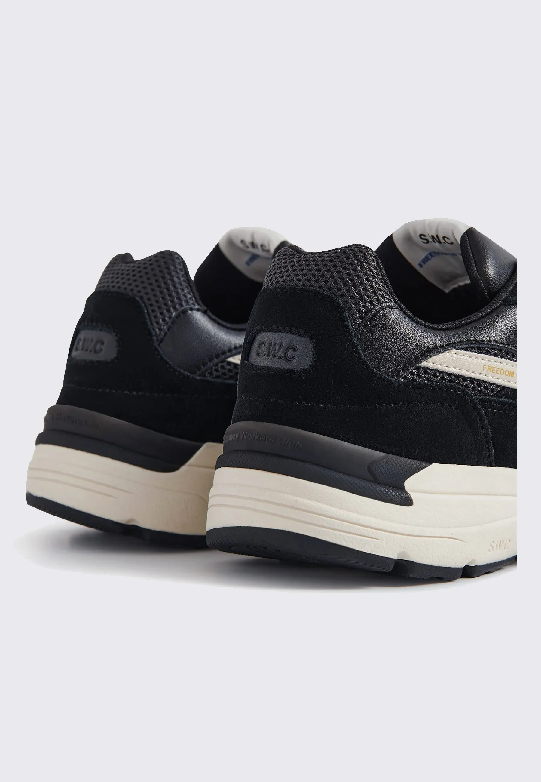 Amiel S-Strike Suede Mix - Black/Black