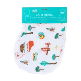 Baby Burp Cloth & Bib Combo: California Baby