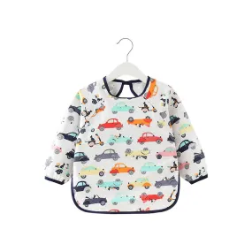 Baby Long Sleeve Apron Smock Bib Cars & Scooters