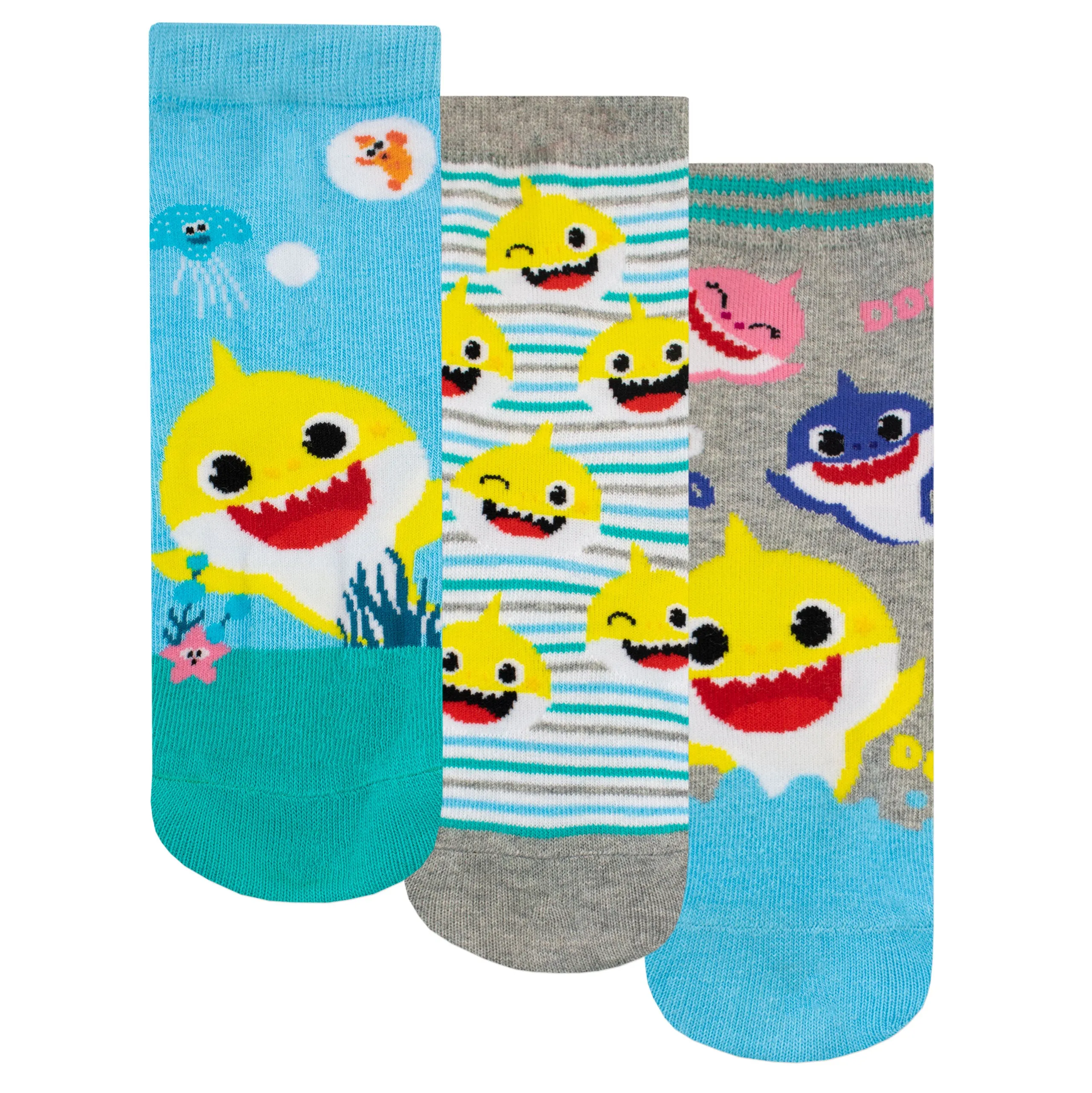 Baby Shark Socks 3 Pack