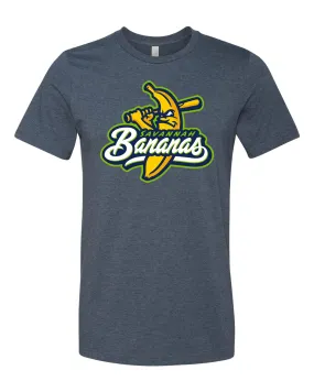 Bananas Short Sleeve Primary Logo Tee - Heathered Navy