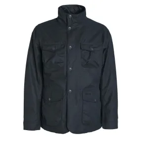 Barbour Ogston Waxed Cotton Jacket Black