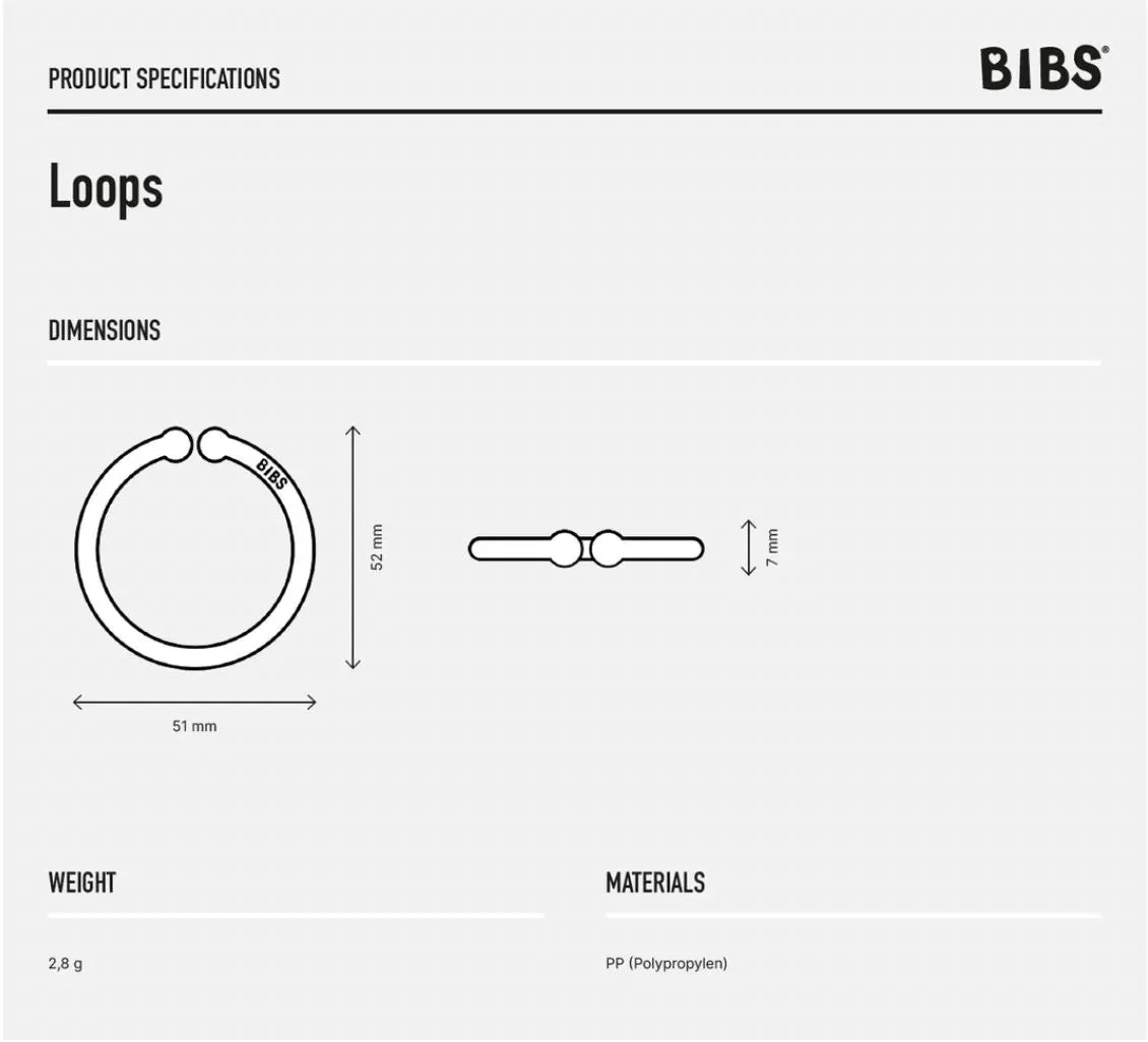 BIBS Dummies - Loops Ivory/HoneyBee/Sand