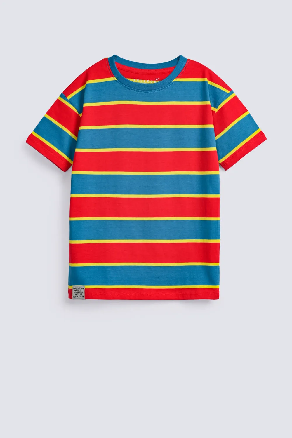 BOYS DROP SHOULDER STRIPER TEE