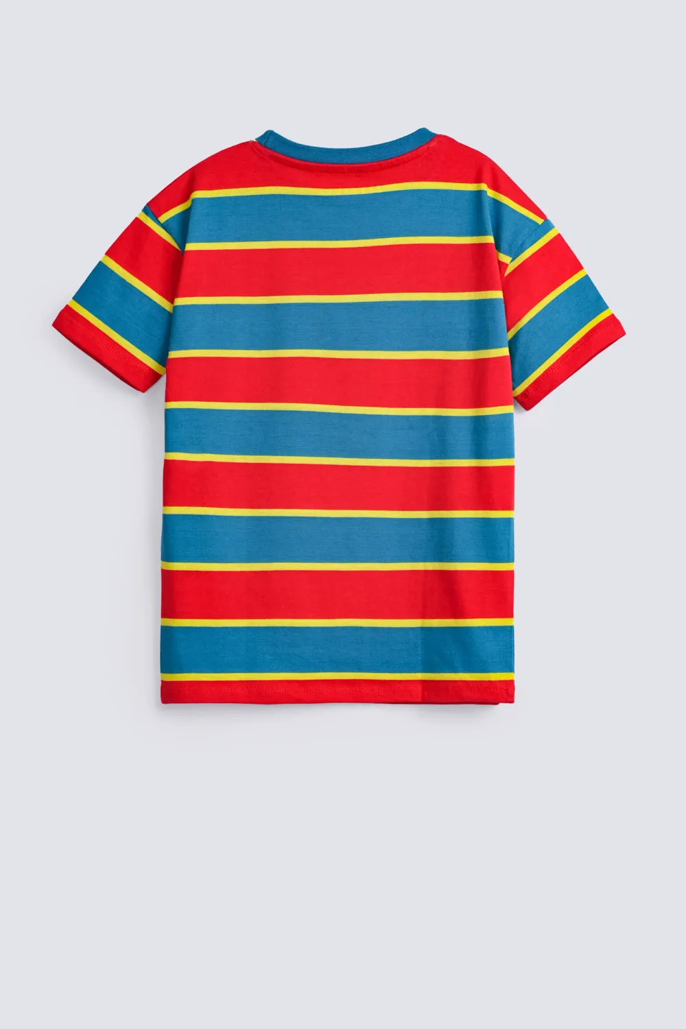 BOYS DROP SHOULDER STRIPER TEE