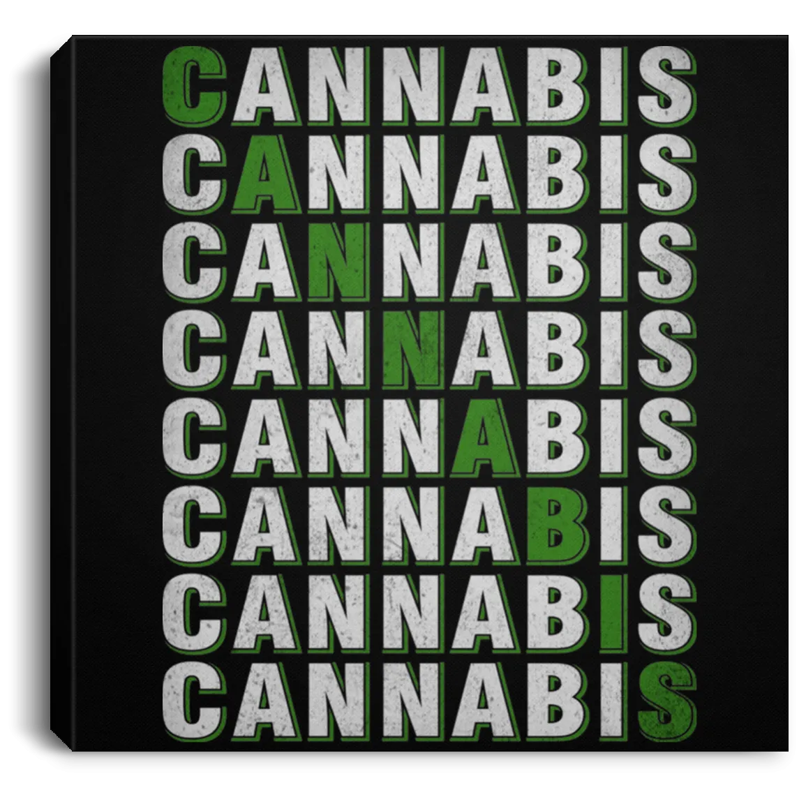 CANNABIS Canvas In Frame