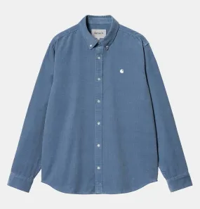 Carhartt WIP Madison Fine Cord Shirt in Sorrent