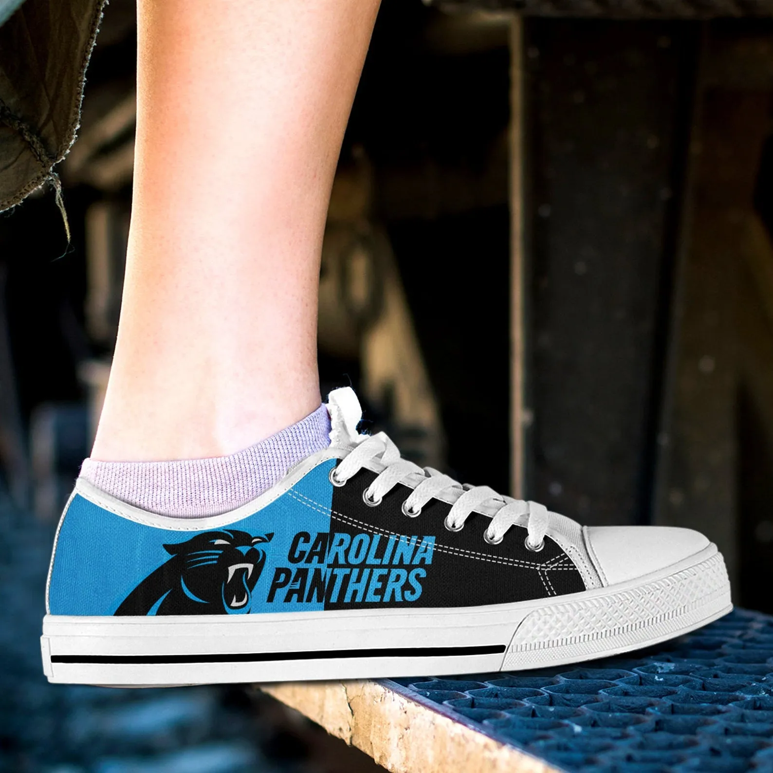 Carolina Panthers Custom Lowtop, Football Custom Shoes, Sport Lowtop, Canvas Shoes, Canvas Lowtop, Unisex Shoes, Gift Birthday