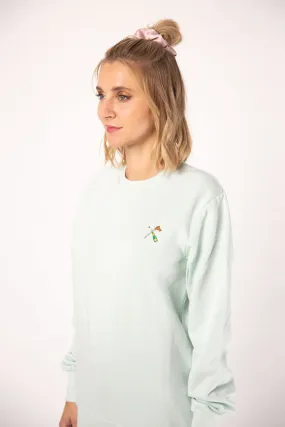 Champagnersäbel | Bestickter Bio-Baumwoll Frauen Pullover