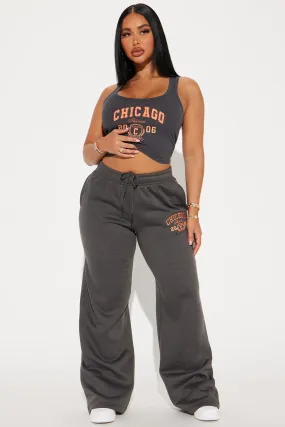 Chi Town Fleece Pant Set - Charcoal/combo