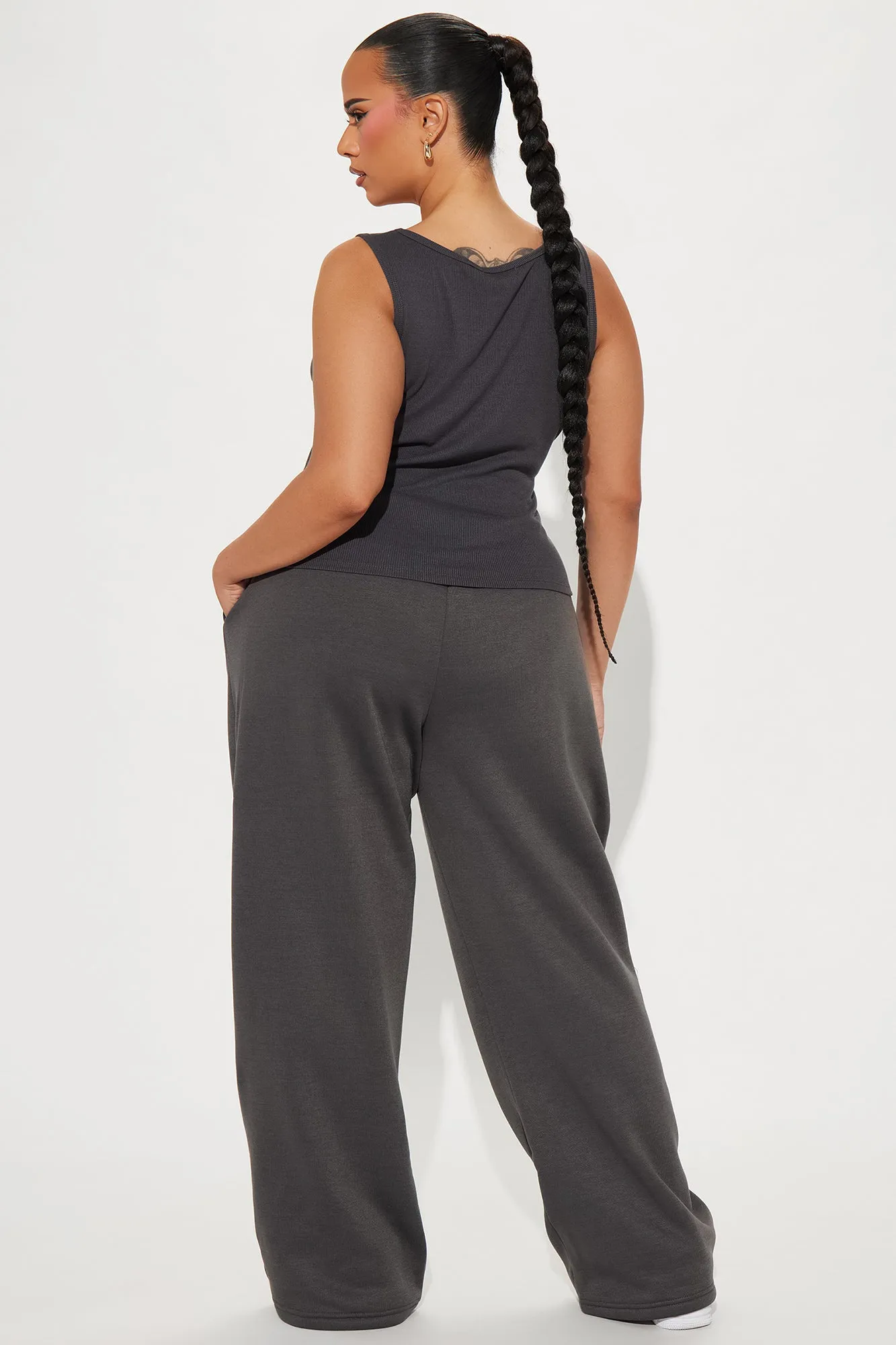 Chi Town Fleece Pant Set - Charcoal/combo