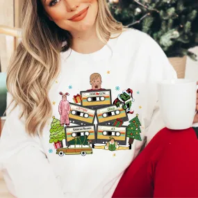 Classic Christmas Movie Cassette Sweatshirt