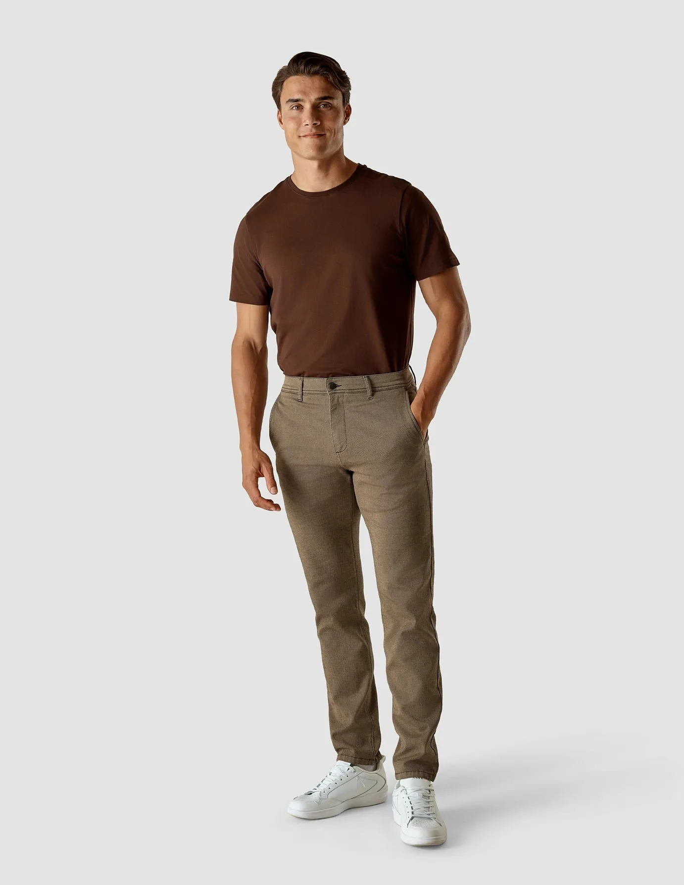 Classic Pants Slim Tan