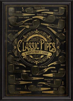 Classic Pipes Framed Wall Art