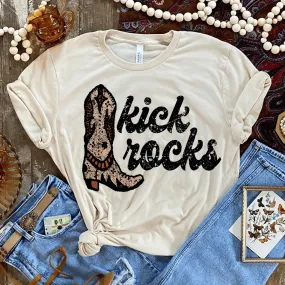 Cream Kick Rocks Tee