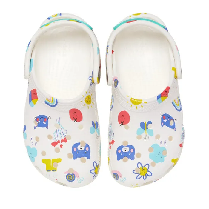 Crocs Kids - Toddlers Classic Doddle Clog K White Sandals