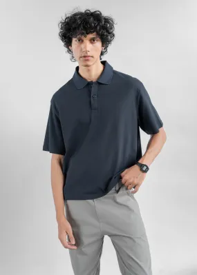 Dark Navy — Cropped Polo