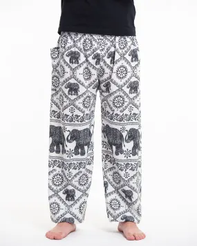 Diamond Elephant Tall Harem Pants in White