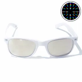 Diffraction Glasses - Cosmic, Starburst Effect (White)