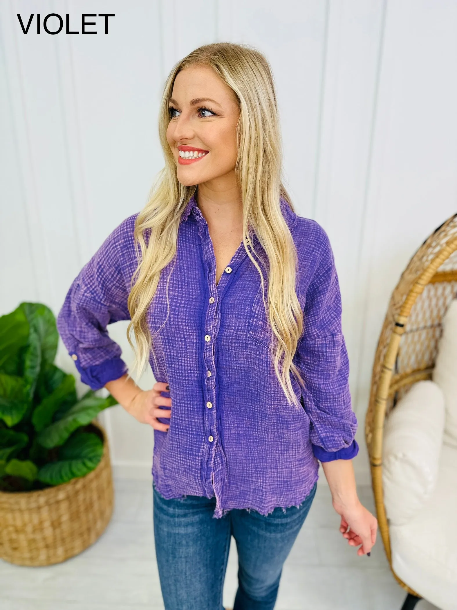 DOORBUSTER! Blissful Days Long Sleeve Top- Multiple Colors!