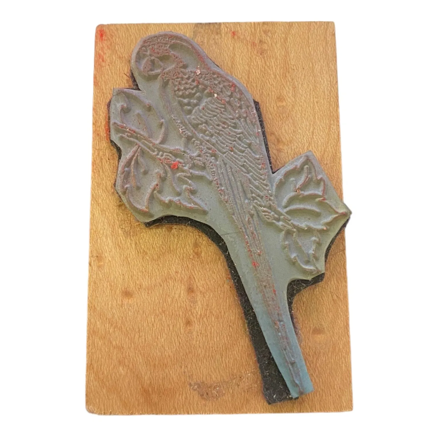 Embossing Arts Vintage 1987 Wild Bird Parrot Rubber Stamp