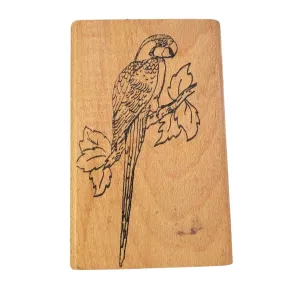 Embossing Arts Vintage 1987 Wild Bird Parrot Rubber Stamp