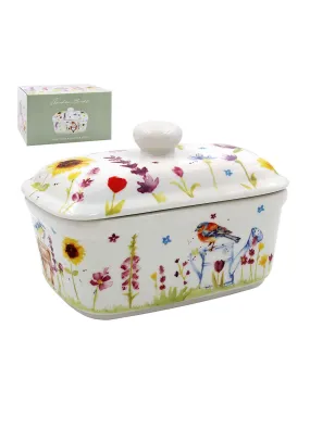 Garden Birds Butter Dish