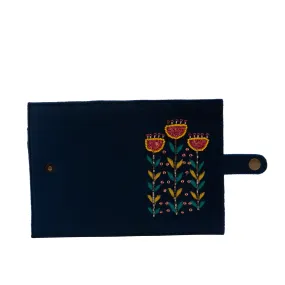 Garden blue passport cover