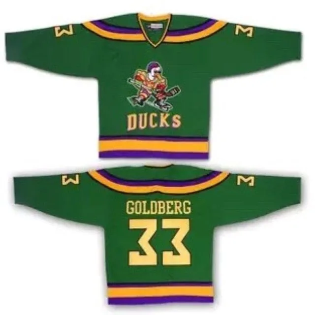 Green ducks ice hockey jersey for practice