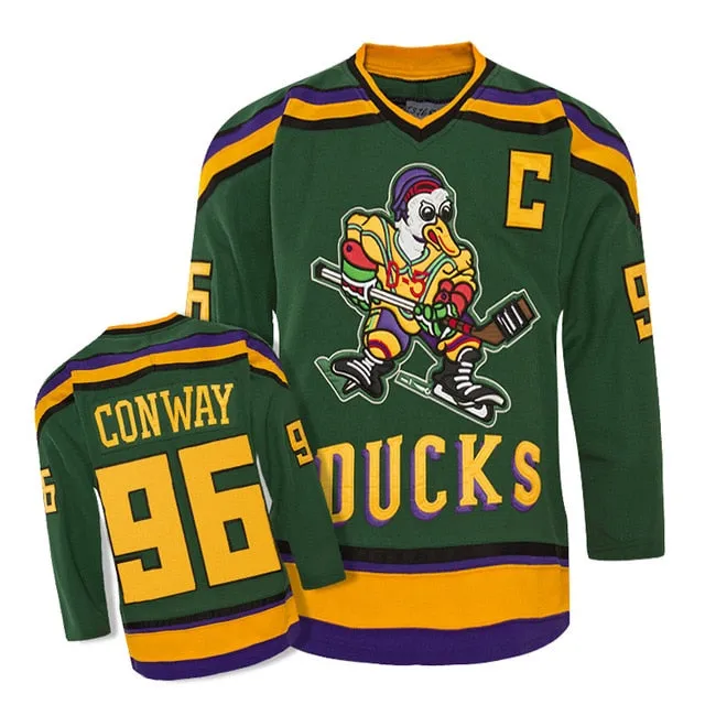 Green ducks ice hockey jersey for practice