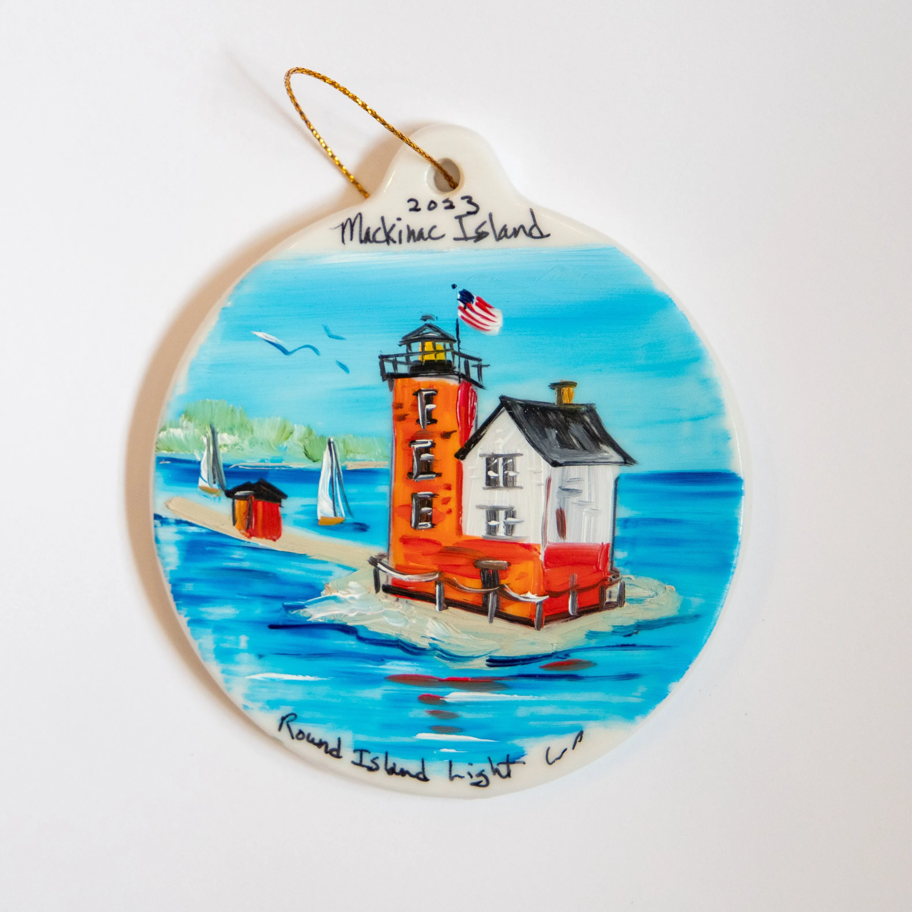 Hand Painted Mackinac Island Ornaments