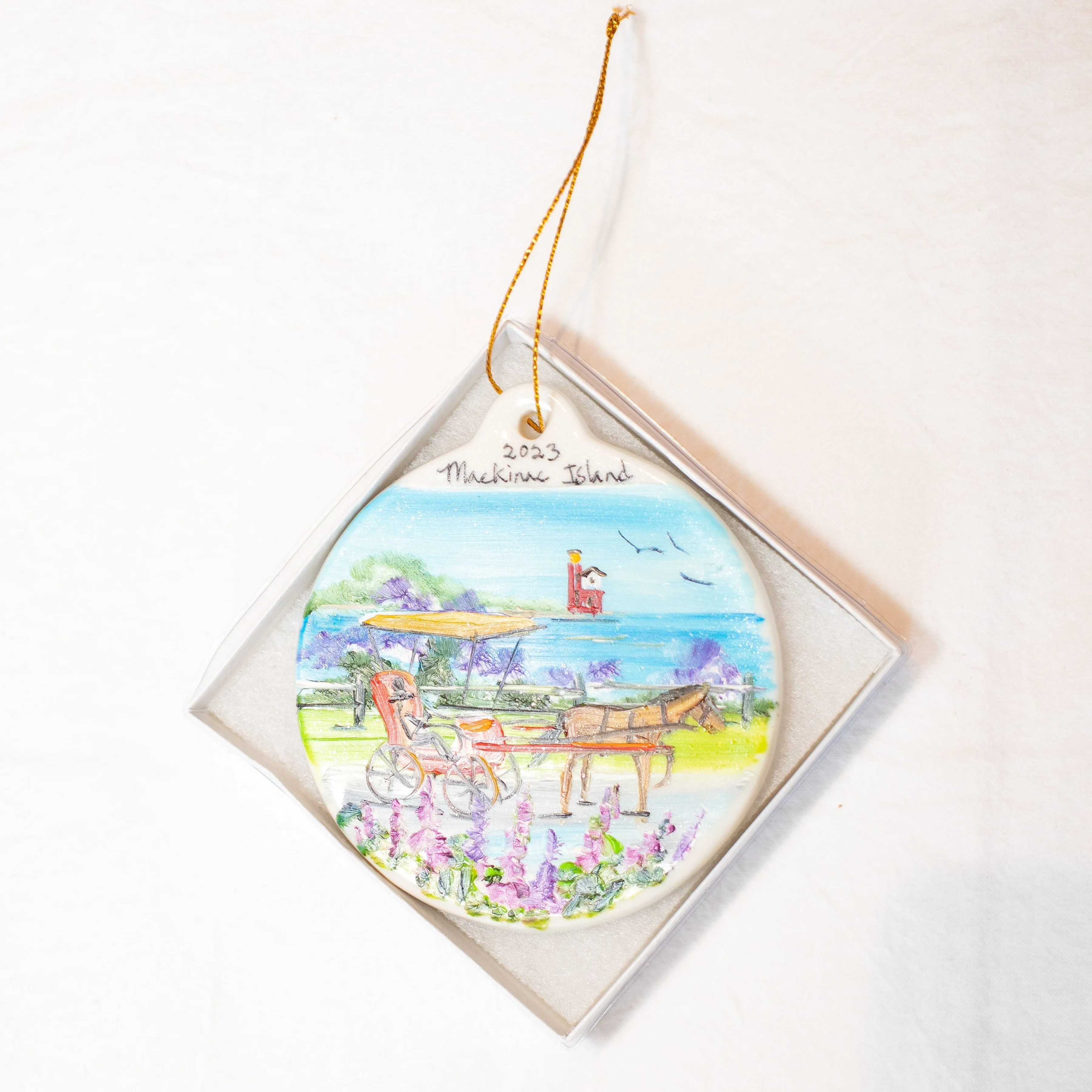 Hand Painted Mackinac Island Ornaments