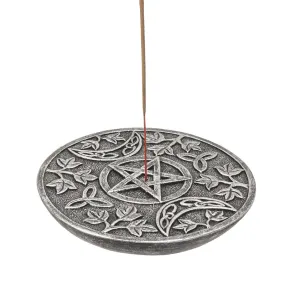 Incense Burner - Triple Moon Round