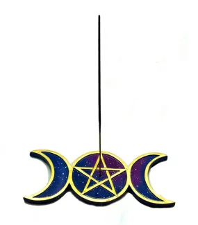 Incense Burner -Pentagram Moon