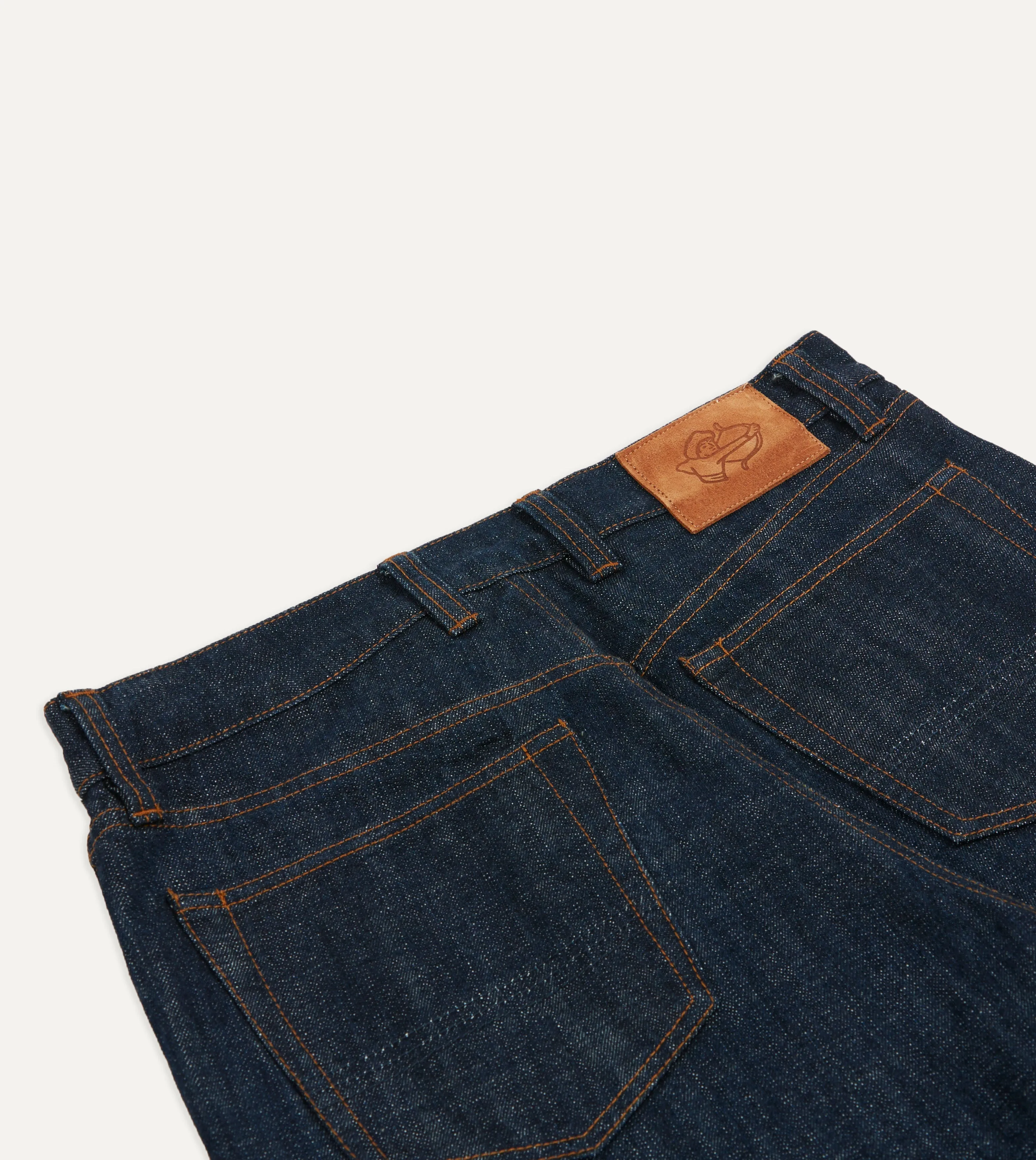 Indigo Rinse 15.5oz Japanese Selvedge Denim Five-Pocket Jeans