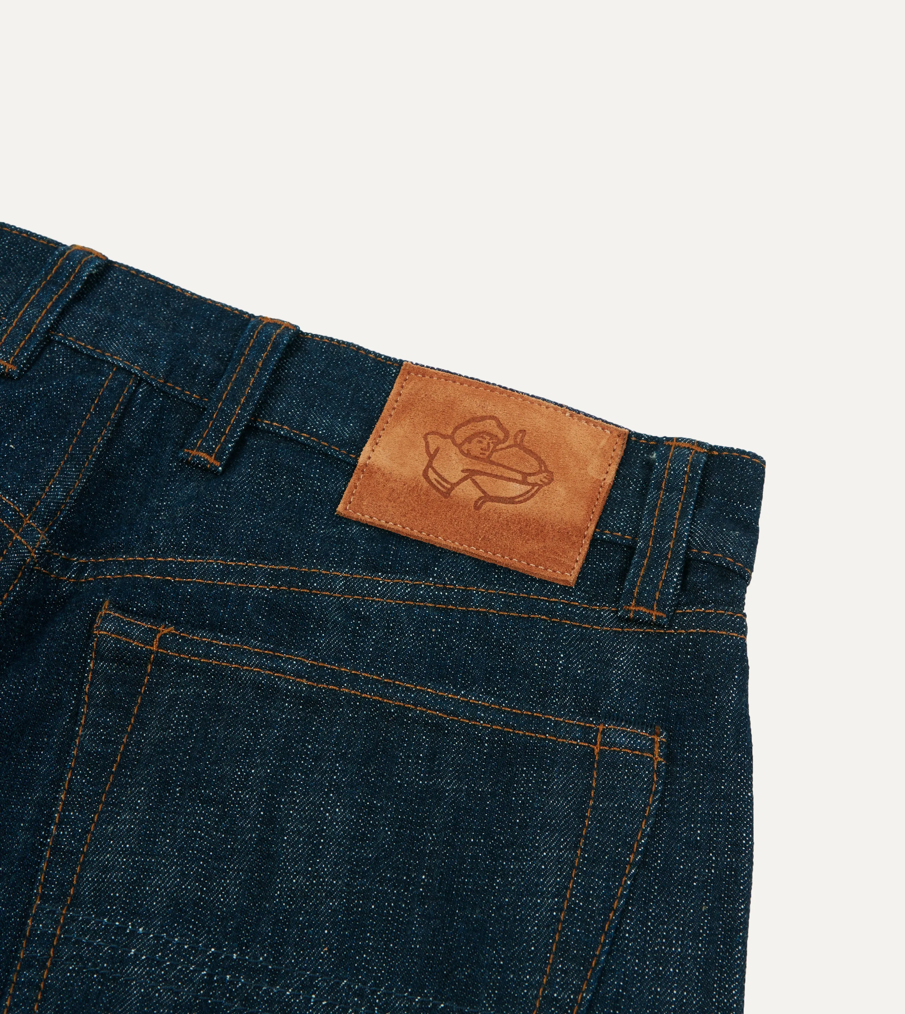 Indigo Rinse 15.5oz Japanese Selvedge Denim Five-Pocket Jeans