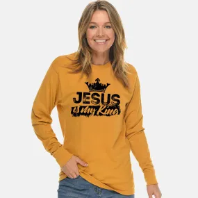 Jesus Is My King Unisex Long Sleeve T Shirt