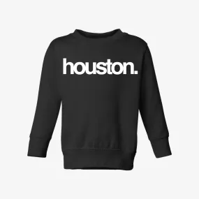 kids premiumgoods. houston. crewneck (black/white)