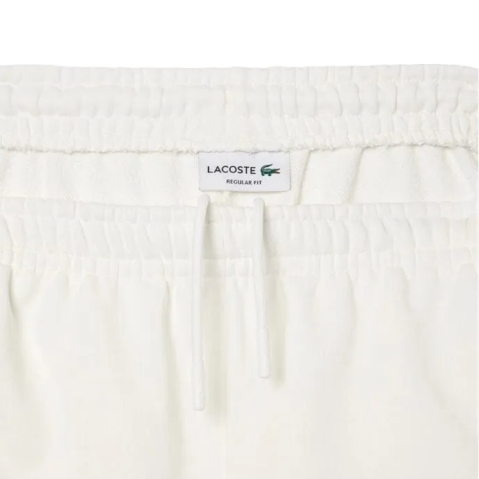 Lacoste Colorblock Fleece Shorts (White/Khaki Green) GH1434-51