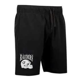 Las Vegas Raiders NFL Helmet Arch Cotton Shorts Black By New Era