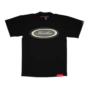 Marathon Emblem T-Shirt - Black/Black/Grey