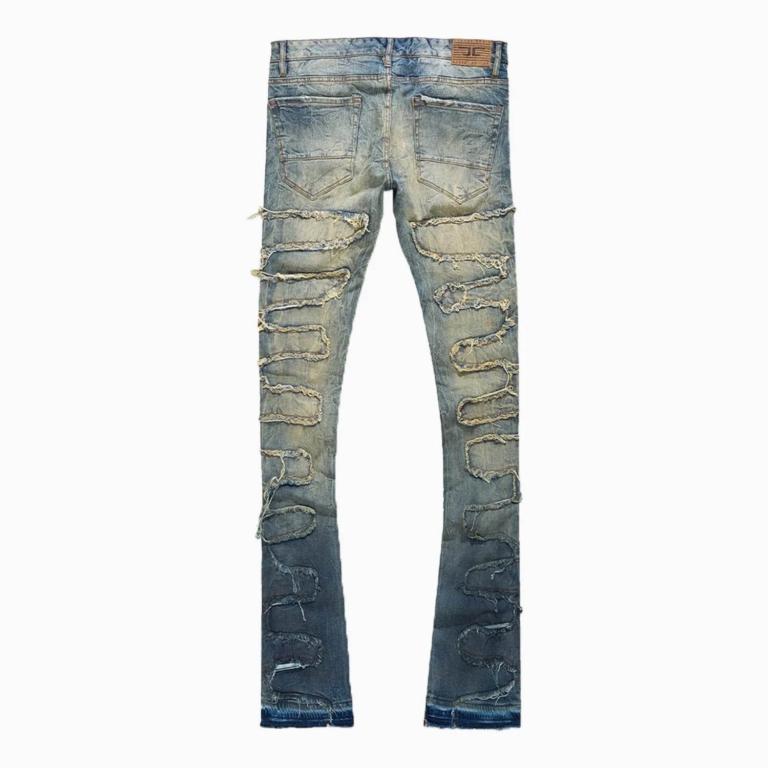 Men's Martin Stacked Python Skinny Denim Pant