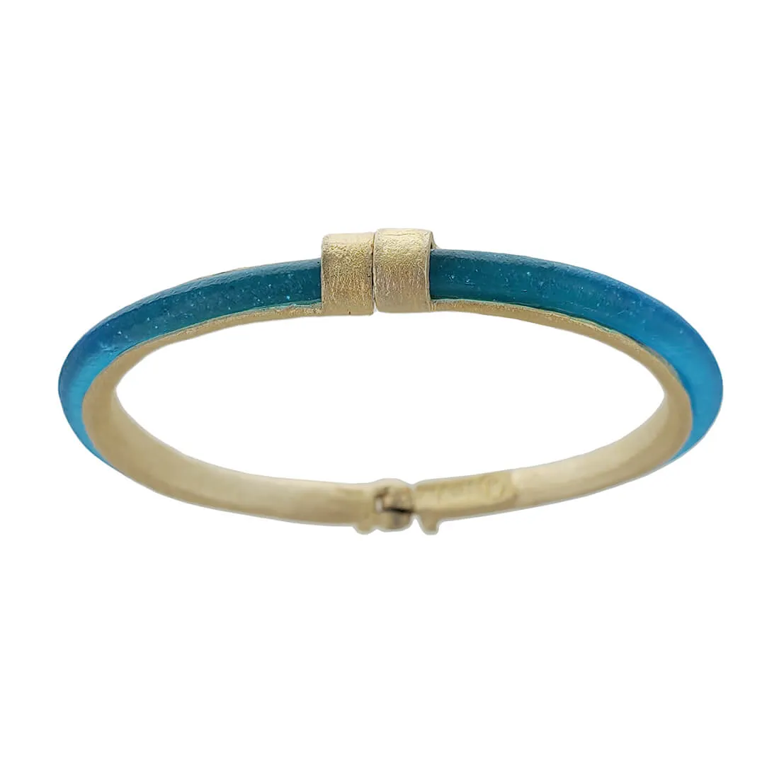 Michael Vincent Michaud Luminous Aqua Magnetic Bangle Bracelet