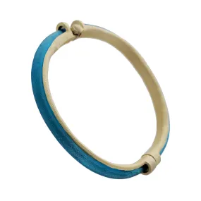 Michael Vincent Michaud Luminous Aqua Magnetic Bangle Bracelet